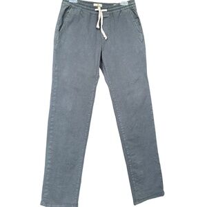 Marine Layer Slim Fit Saturday Pant in Slate Blue Size M